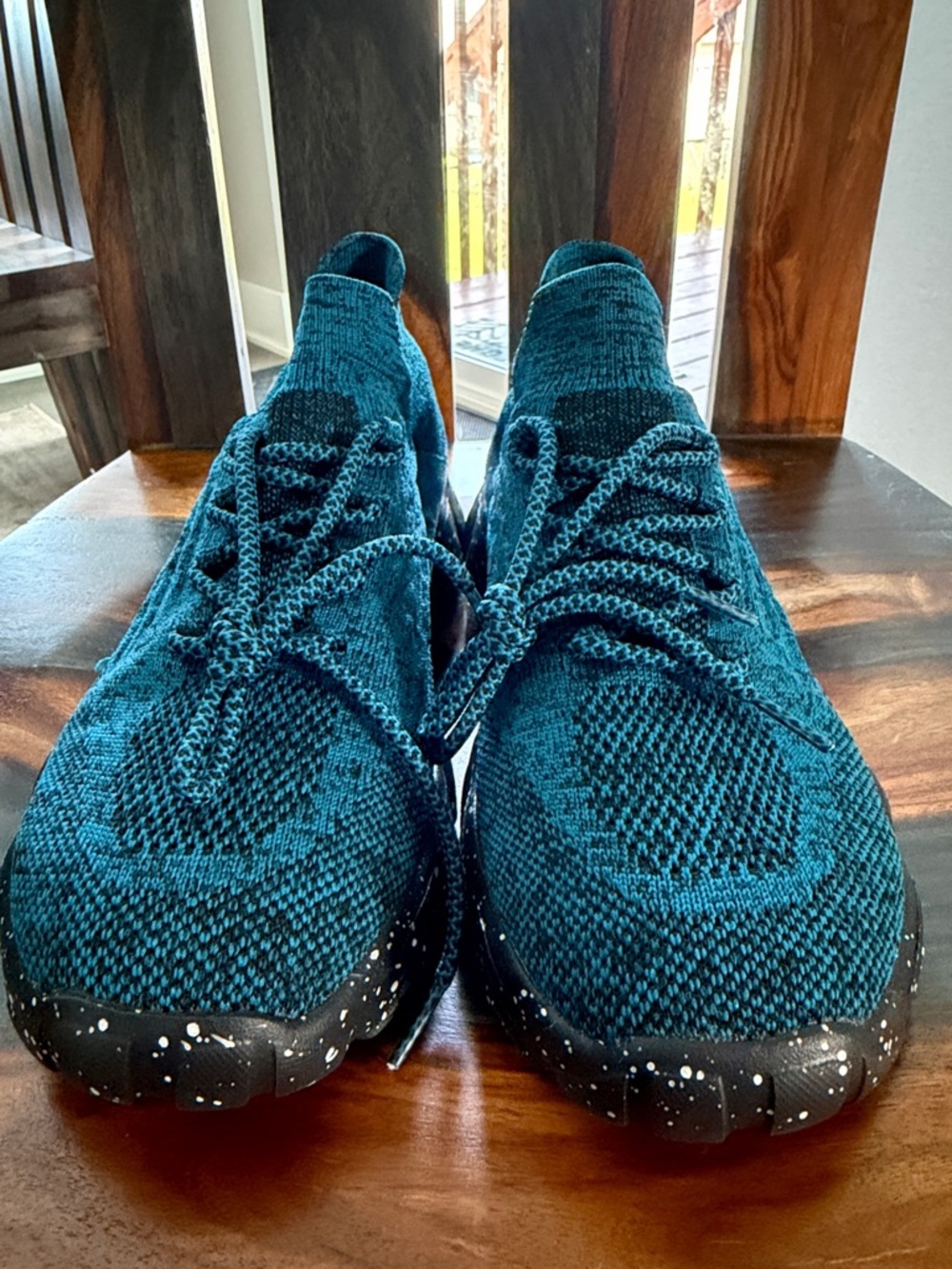 Nurse Babes Blue, Black Knit Athletic Shoes for Women